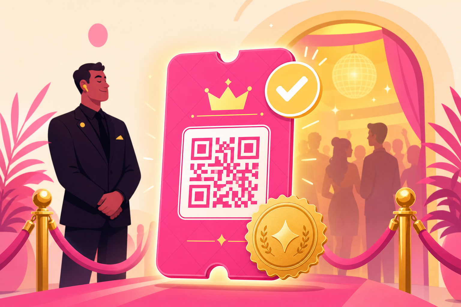 Get approved and receive VIP QR entrance